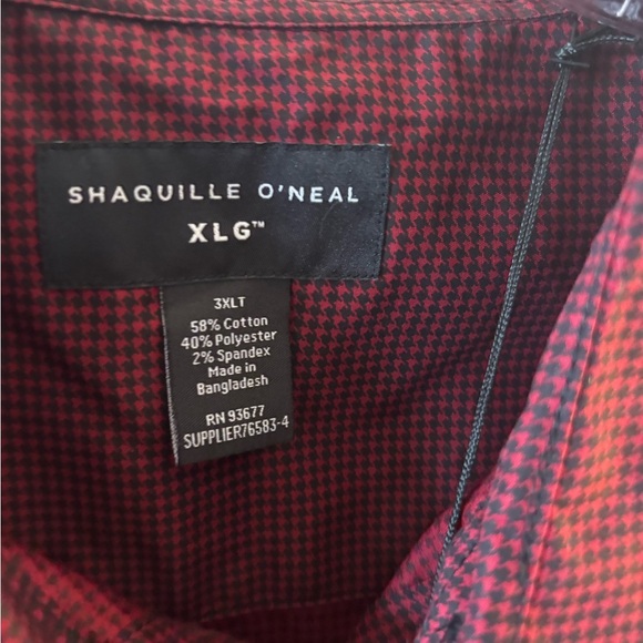 Men's Shaquille O’Neal Button-Up Shirt Sz 3XLT - Picture 3 of 6